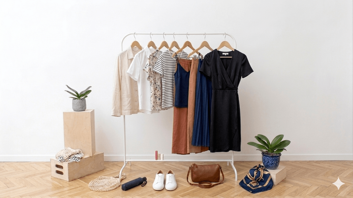 Paris in July - Carry-on capsule wardrobe packed for a summer Paris trip